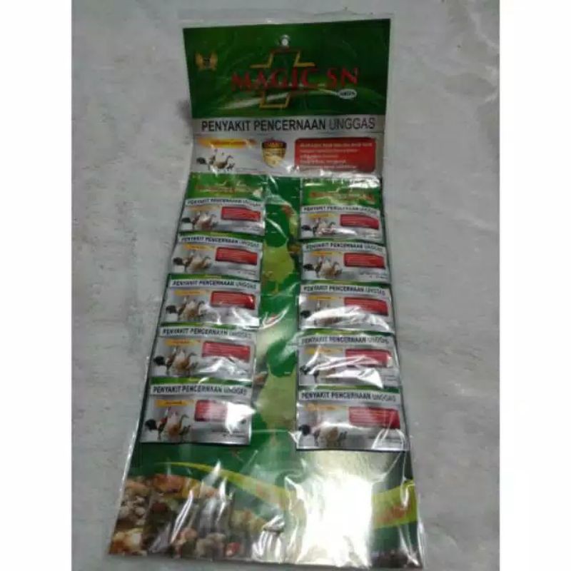 

Jamu ayam Magic SN Green 1 Renteng