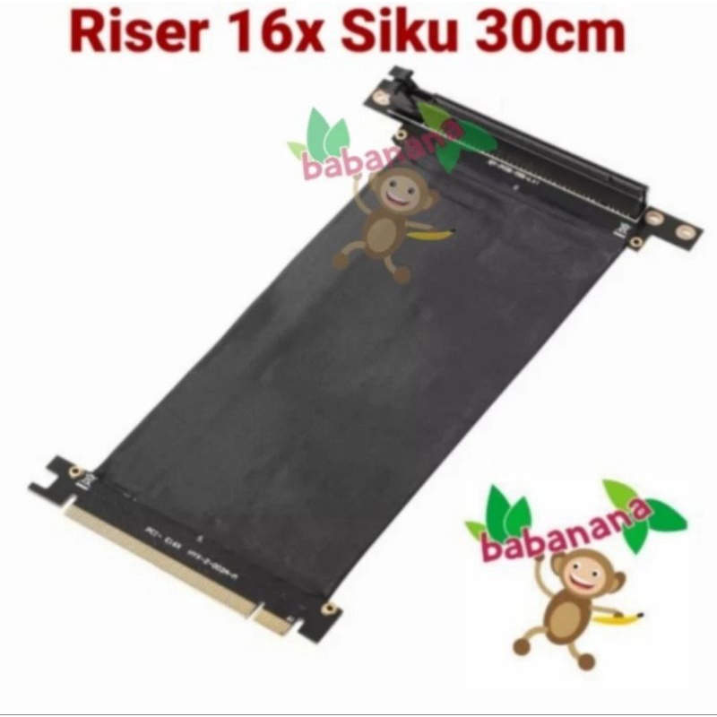 Riser pcie 16x siku 30cm mining gaming vga gpu elbow pci express