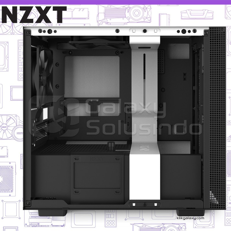 CASING NZXT H210i Matte White Tempered Glass Mini-ITX Gaming Case