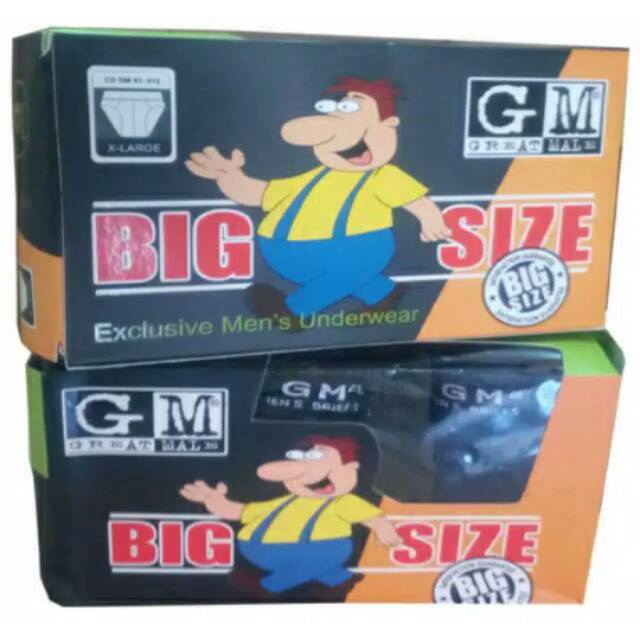 Celana Dalam Pria GT MAN Original Isi 3 Sempak Jumbo XXXL 5XL 6XL CD Big Size Premium