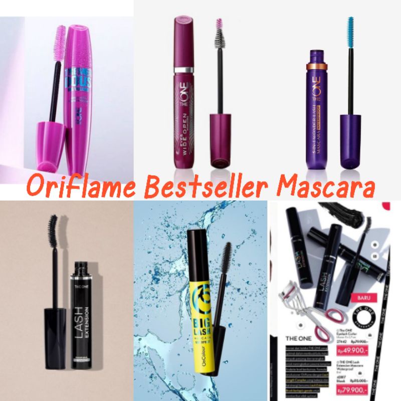 The One 5-in-1 Wonderlash Waterproof Mascara Black/ Eye Wide Open mascara/ Oncolour Big Lash Waterproof/ The One Lash Extension Mascara/ Tremendous/Curler/Penjepit Bulu Mata