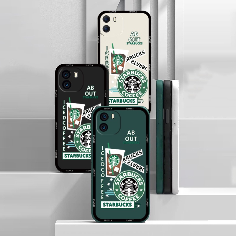 Casing Silikon OPPO A17 A77S A57 A16 A15 Reno 8T 4G A16K A54 A53 A12 A5S A7 A3S A11k A31 A52 A92 A94 A37 F9 A1K Reno 7 6f Motif Starbuck 4F