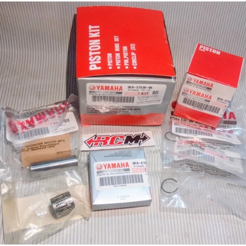 3KA-E1630-00 SEHER SEKER PISTON KIT OVER SIZE OS 0 STD STANDAR YAMAHA RXKING RXK RX KING ORI 3KA-E1630-00