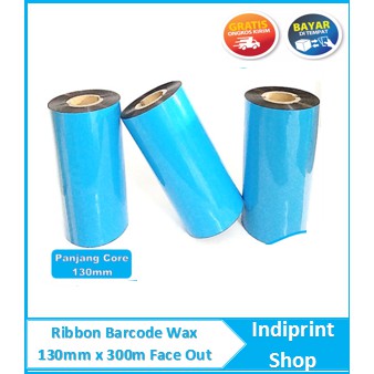 

130mm x 300m Core Panjang 130mm BARCODE RIBBON WAX (Face Out) TODAYTEC Thermal Transfer