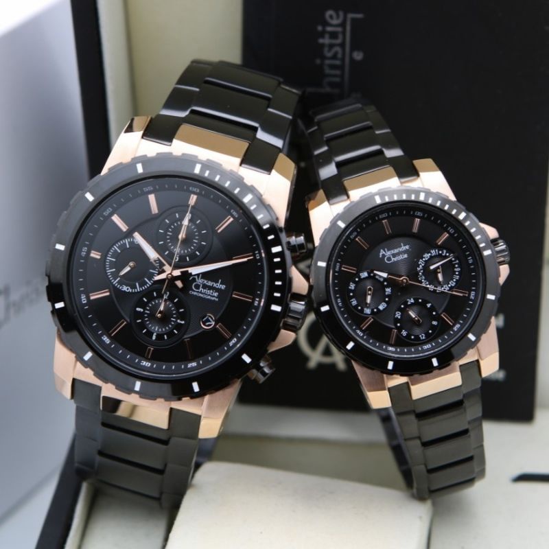 ALEXANDRE CHRISTIE AC6141 AC 6141MC AC6141 COUPLE ORIGINAL AC6141 WANITA BLUE ICE ROSEGOLD