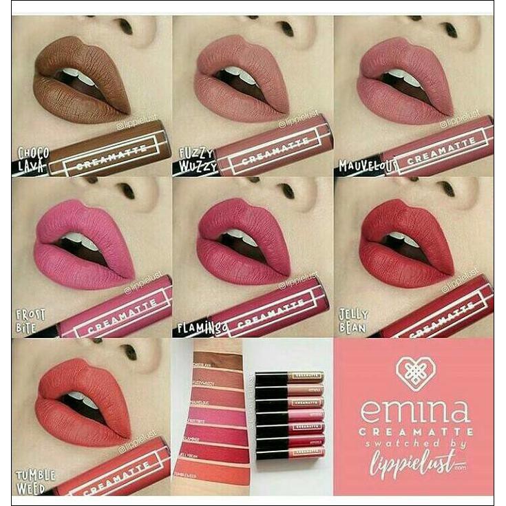 Emina Cream Matte Lipstick Shopee Indonesia Varian warna lipstik emina matte