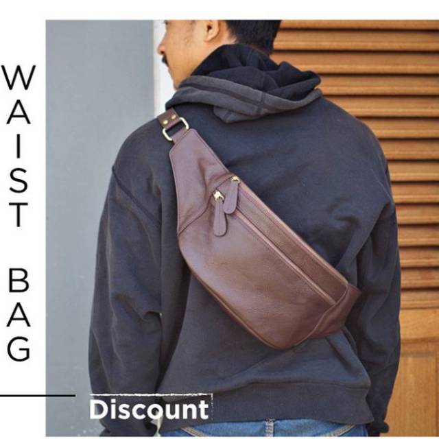Waist bag kulit asli
