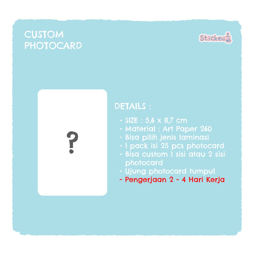 CUSTOM PHOTOCARD/CUSTOM PHOTOCARD KPOP