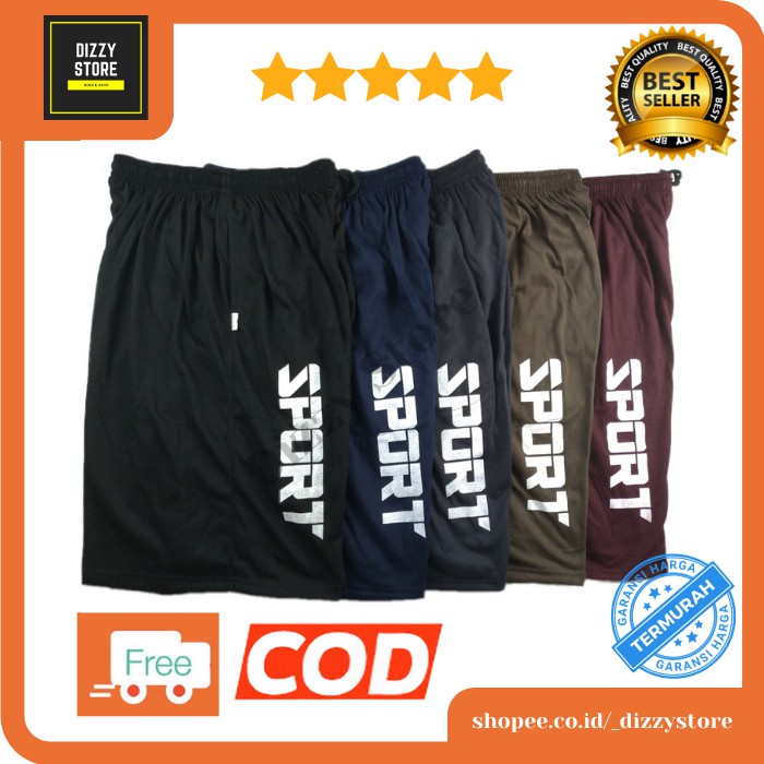 Celana Pendek Cowok dan Pria Dewasa Kolor Sport Santai Jumbo Big Size XXXXL Murah dan Tebal