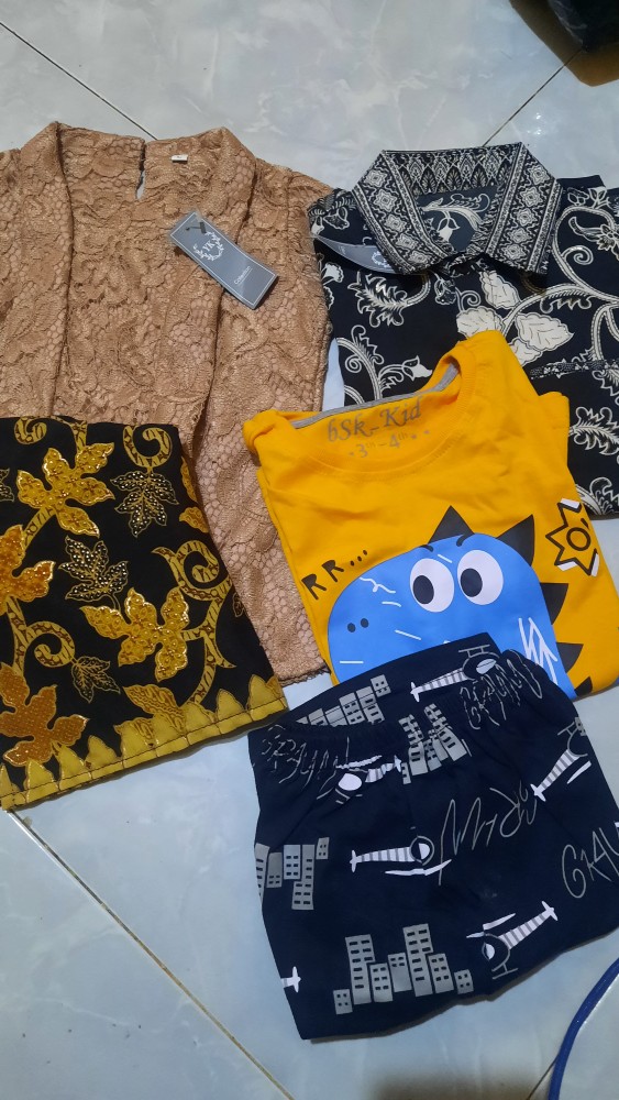 Kemeja Batik Prada Anak Lengan Panjang