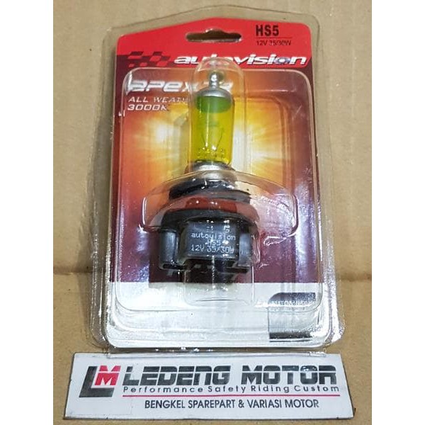 Bohlam HS5 Autovision All Weather 3000k Lampu Motor Honda PCX LEDENG MOTOR