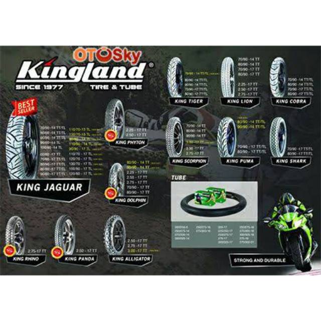 Ban Luar Kingland Semua Ukuran /Ban Luar Murah /Ban Luar Bagus /Ban luar KINGLAND /Ban Luar motor