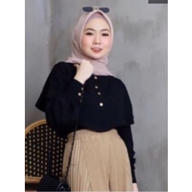 ROTTENKLASS NIKI BAJU ATASAN BLOUSE WANITA LENGAN PANJANG PAKAIAN SANTAI CEWEK MURAH KEKINIAN-2