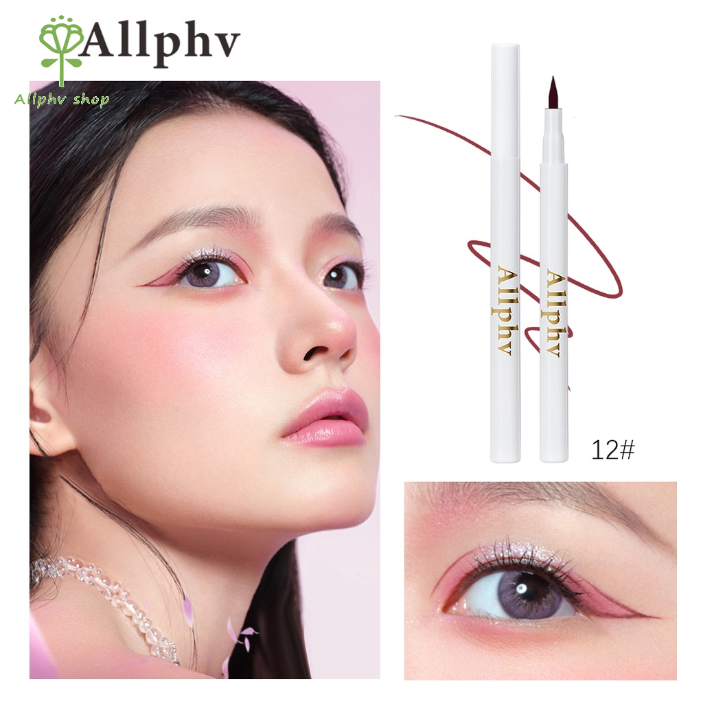 【Baru】Handaiyan/ALLPHV Eyeliner Waterproof Pencil Eyeliner Long Wear Matte Eye Liner Makeup Cosmetics Beauty Colorful Liner Makeup Warm