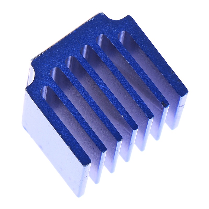 (LUCKID) 2pcs Radiator Heatsink Pendingin Bahan Aluminum Warna Biru Untuk Printer 3D