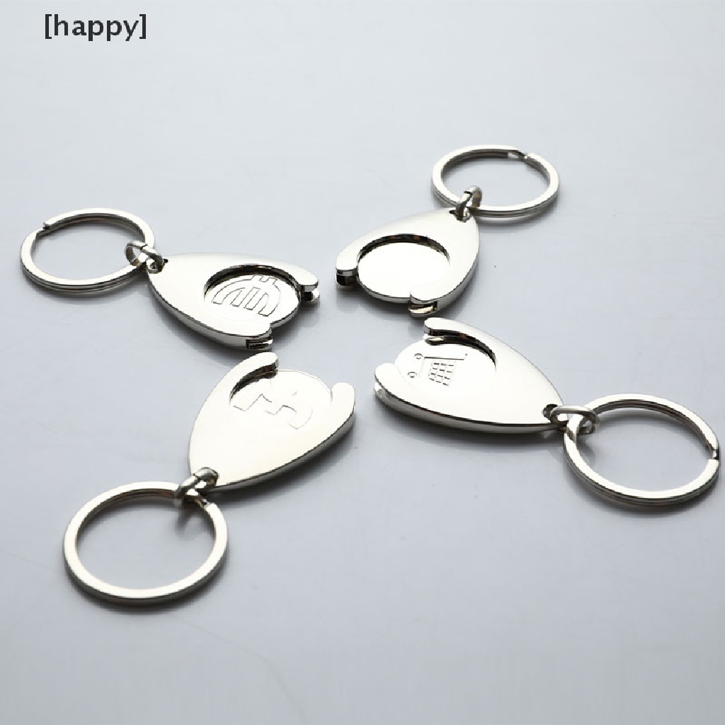 HA Keychain Shopping Cart Pluggable Design Key Chain for Car Key Ring Holders ID