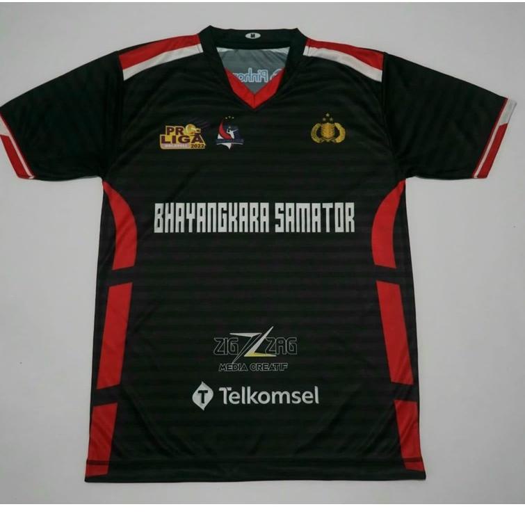 jersey volly proliga 2022 motif surabaya bhayangkara samator sbs "BKM.25Fe22ᵛ"