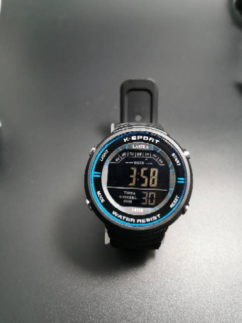 Jam tangan digital Sporty water Resist Lasika 8110