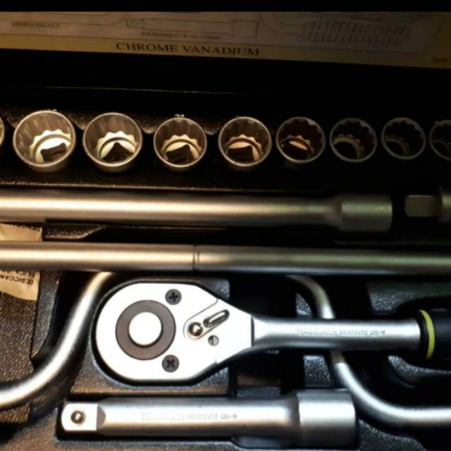 MDN | Kunci Sock Set WAGENER 25 Piece 1/2 inch DR Socket GERMANY