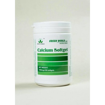 CALCIUM SOFTGEL GREEN WORLD/OBAT OSTEOPOROSIS/PENINGGI BADAN