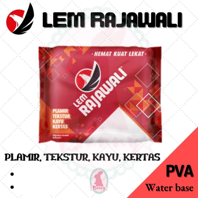 KECIL_LEM PUTIH/KAYU/PVAC/DECOUPAGE_MERK : RAJAWALI(MERAH)