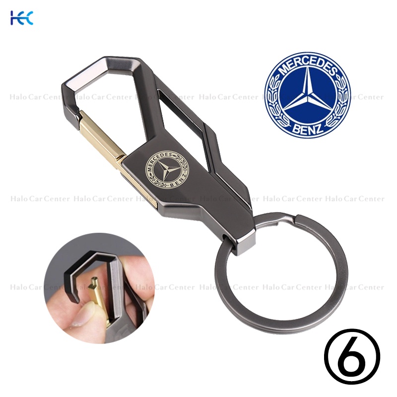 【Ready Stock】Alloy Metal Logo Motorcycle Keychain Car keychain SET for Benz