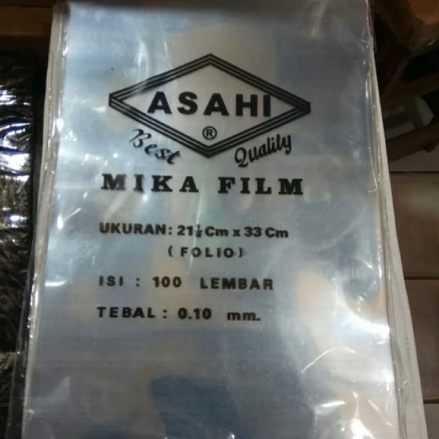 

Cover mika plastik jilid 0.10 mm FOLIO A4