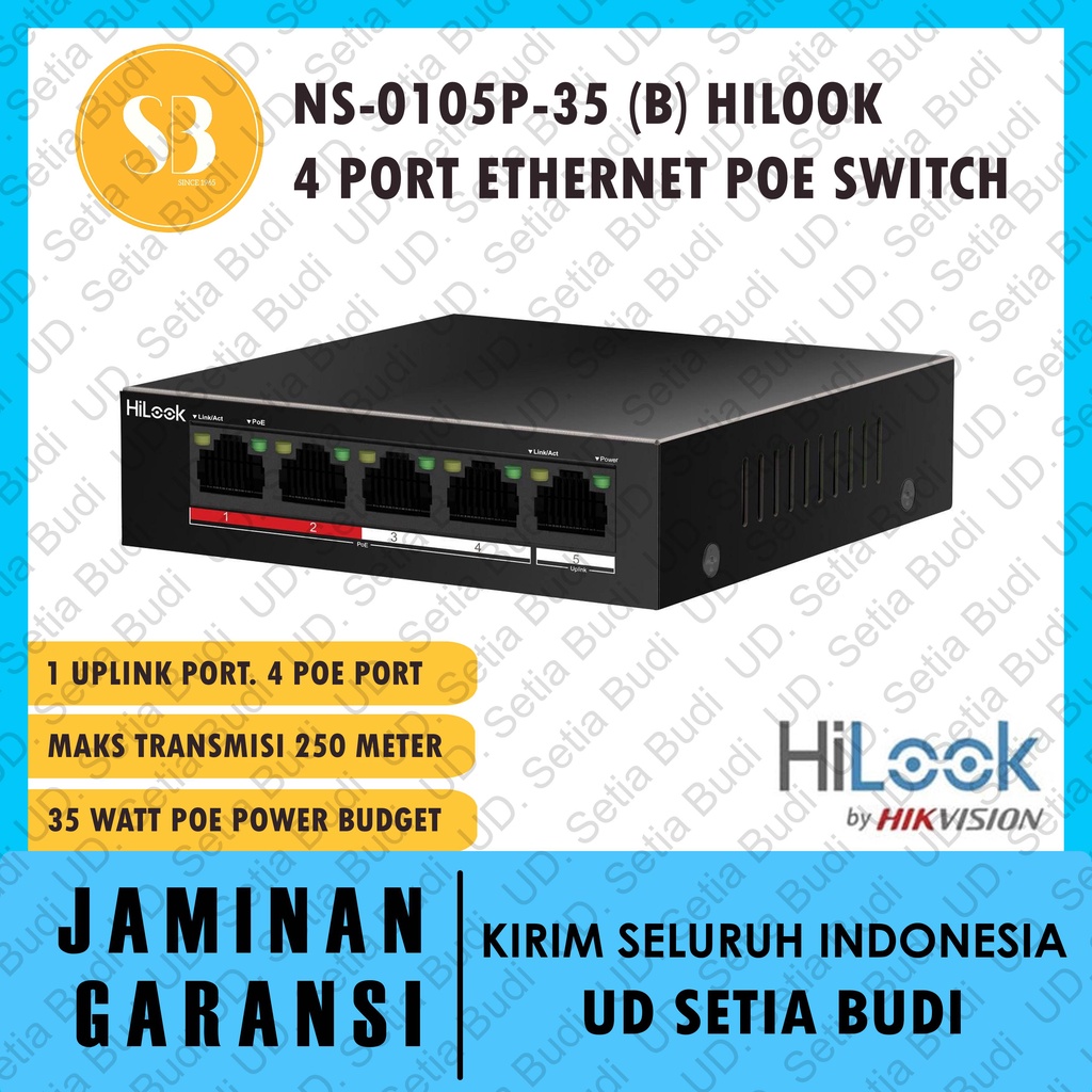 POE Switch Hilook NS-0105P-35 (B) 4 Port Ethernet