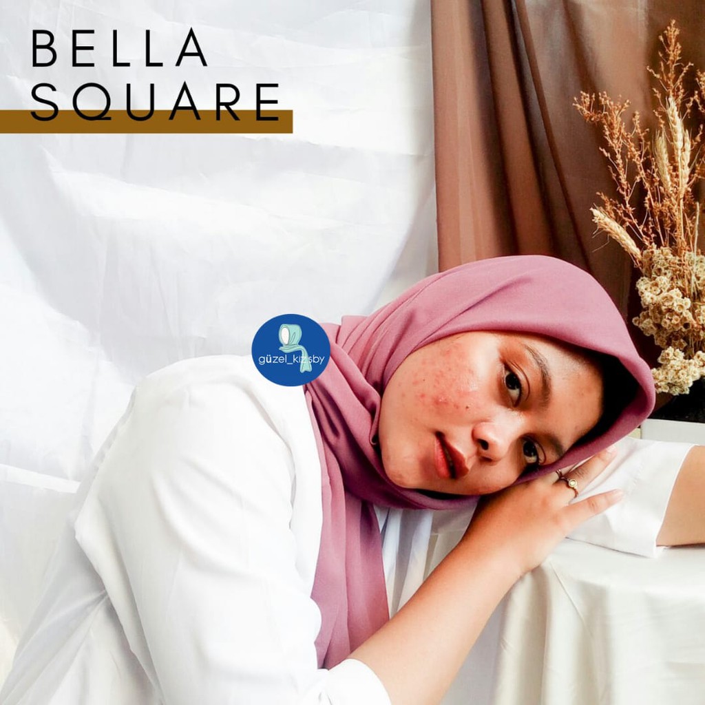 Hijab/Kerudung/Krudung/Jilbab Sekolah/Polos Segi Empat/Segiempat Polos Premium/Bella Square Pollycotton/Bella Squere/Bela Square Hijab Segi Empat Premium/Jilbab Segi 4/Bella Squer/Kerudung Bella Squer/Bela Squer/Jilbab Bella Squer-1