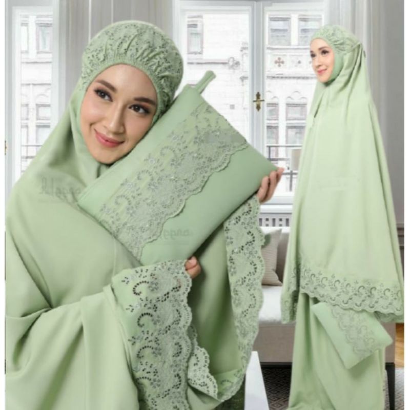 Mukena katun Premium Import Khadijah Pastel Grosir Khodijah Pasteleena Tas dewasa