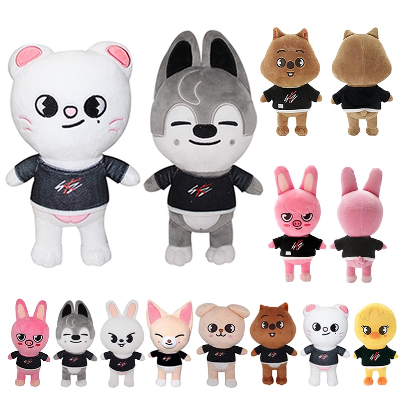 Skzoo Mainan Mewah 20 cm Stray Kids Mewah Serigala Chan Kartun Boneka Boneka Plushies Boneka Kawaii Hadiah