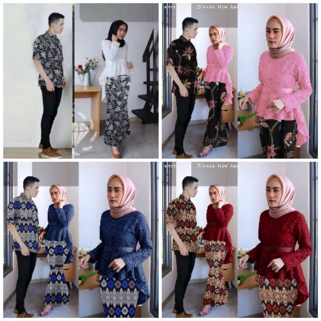 Couple Irwansyah Batik Pasangan Sarimbit Couple Baju Capel Keluarga Kemeja Capelan Suami Istri Kapel