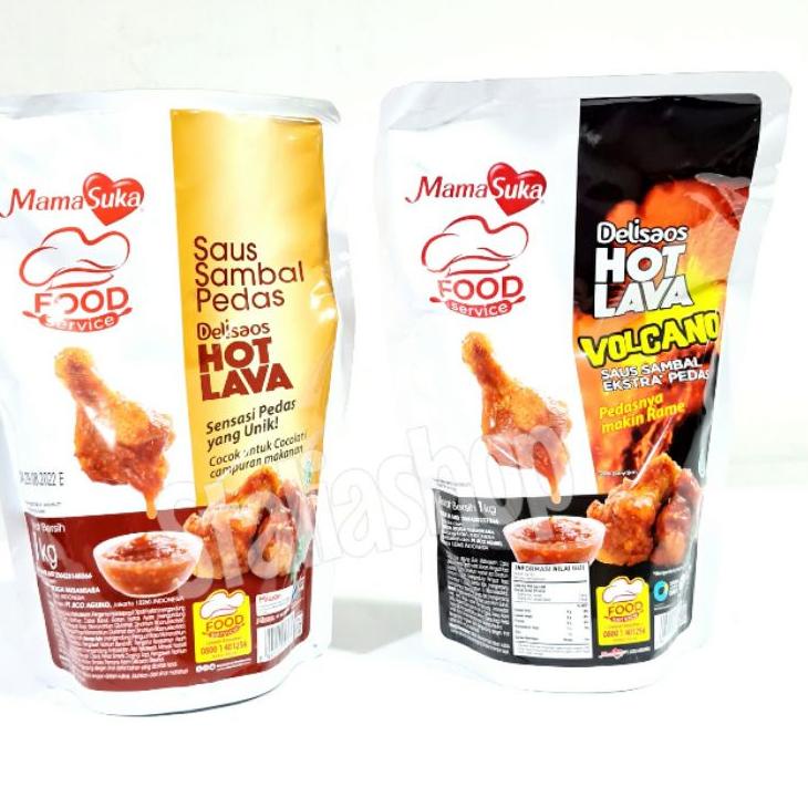 

✨SALE✨ Mamasuka Saus Sambal Hot Lava Volcano 1kg Delisaos
