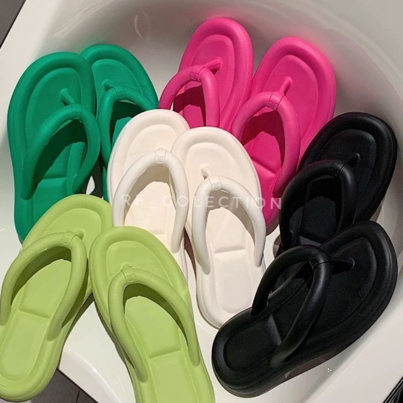 Sandal Jepit Jelly Wanita Sandal Bangkok Wanita Viral Sandal EVA RUBBER Import Wanita