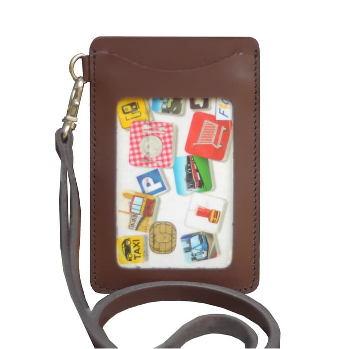 

Murah Tempat Kartu Name Tag Id Card Holder Tali Kulit Karyawan Pegawai