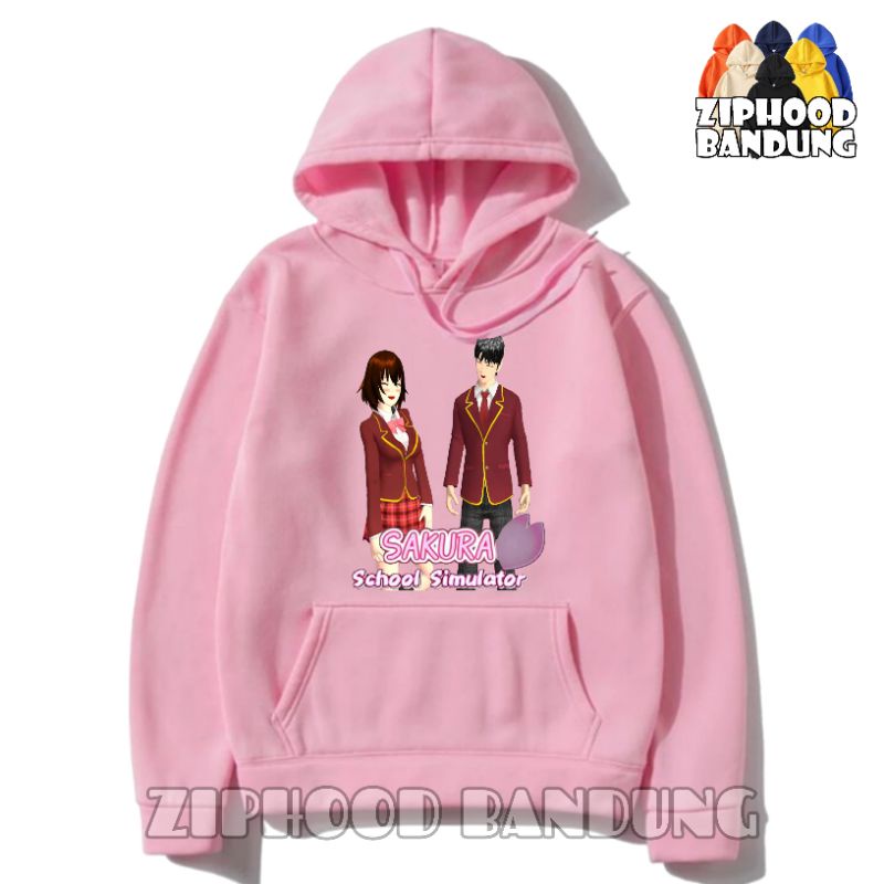 ZIPHOOD BANDUNG - Jaket Hoodie Anak Perempuan Gamer - SAKURA SCHOOL SIMULATOR Boy Friend