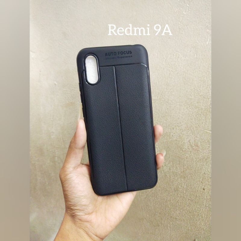 Redmi 9A Softcase Auto focus Leather kulit