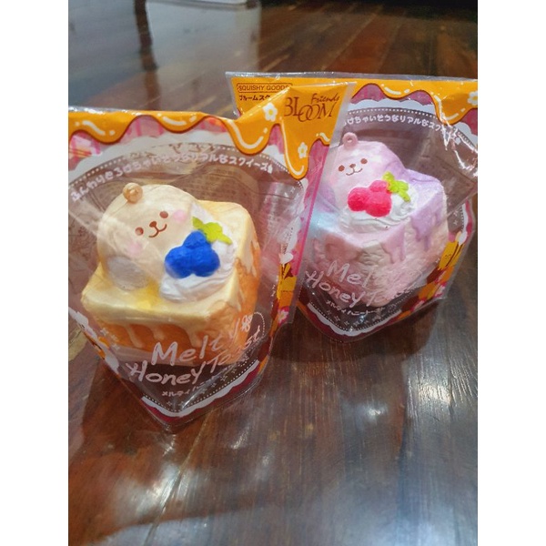 Ibloom Squishy Melty Honey toast set kuning ungu