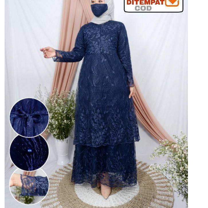 Koleksi Terbaru.. GAMIS KEBAYA TULLE TINGKAT BUSUI/GAMIS TULLE TINGKAT BUSUI/GAMIS KEBAYA TULLE/BAJU