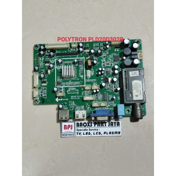 MB - MAINBOARD - MESIN TV LED POLYTRON PLD 20D302 - PLD20D302