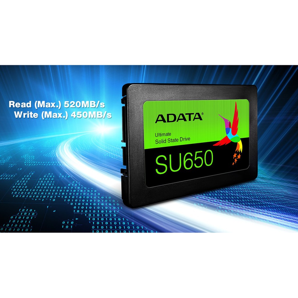 SSD Adata 3DNand 120Gb SU650 SATA 3Tahun Garansi Resmi