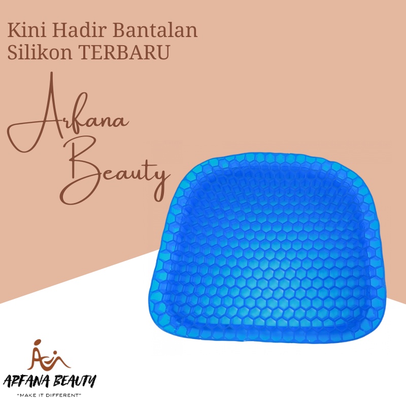 Bantal Terapi Duduk Silikon Bantalan Alas Duduk Silikon Gel  Tebal Memperlancar Aliran Darah