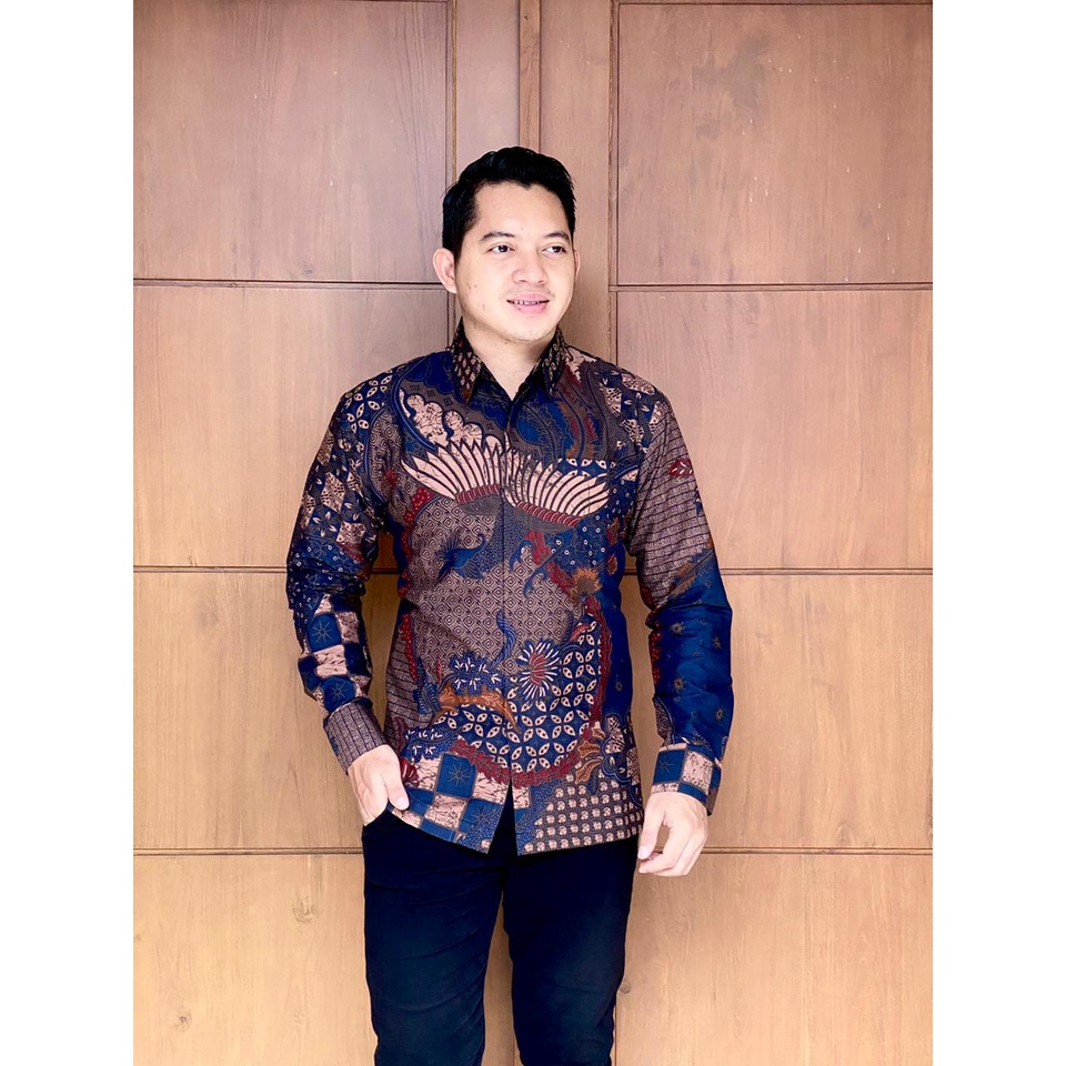Ekawira Jas Batik Pria Exclusive Modern Original Khas Solo Couple Jumbo Lengan Panjang Pendek
