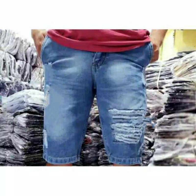 PROMO!!! CELANA PENDEK PRIA JEANS SOBEK / CELANA SOBEK / CELANA PENDEK SOBEK / JEANS PENDEK SOBEK
