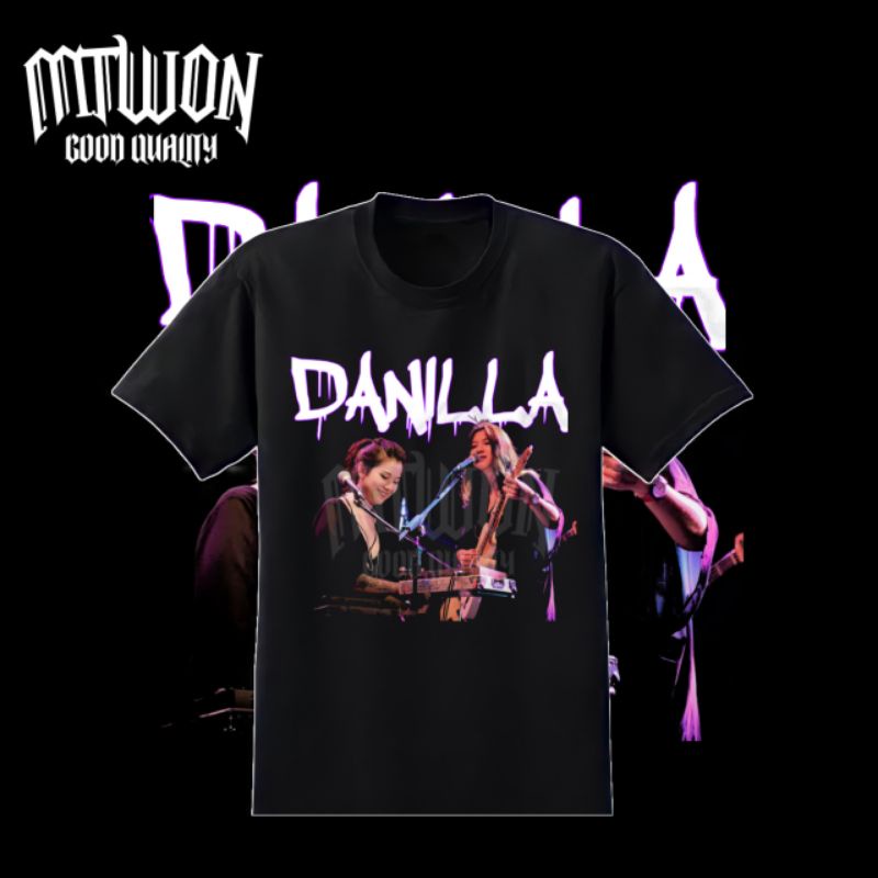 Kaos DANILLA RIYADI BOOTLEG indie music VINTAGE baju hitam/black pria wanita dewasa remaja anak tshi