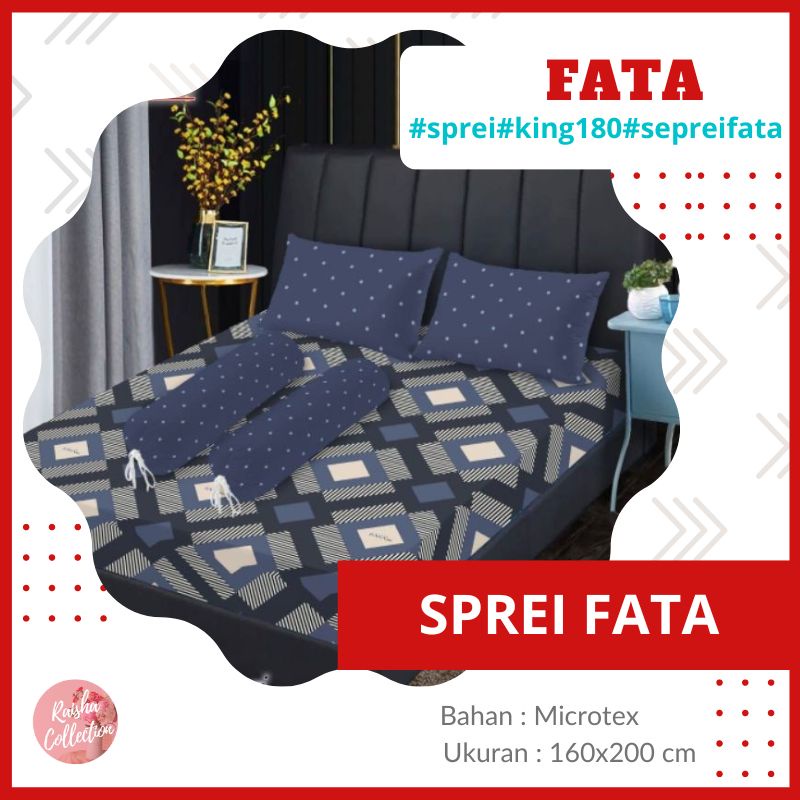 RC Fata Sprei Size Queen Ukuran 160x200 Harga Terjangkau Motif Alexa Pineapple Amanda Talitha Sammir