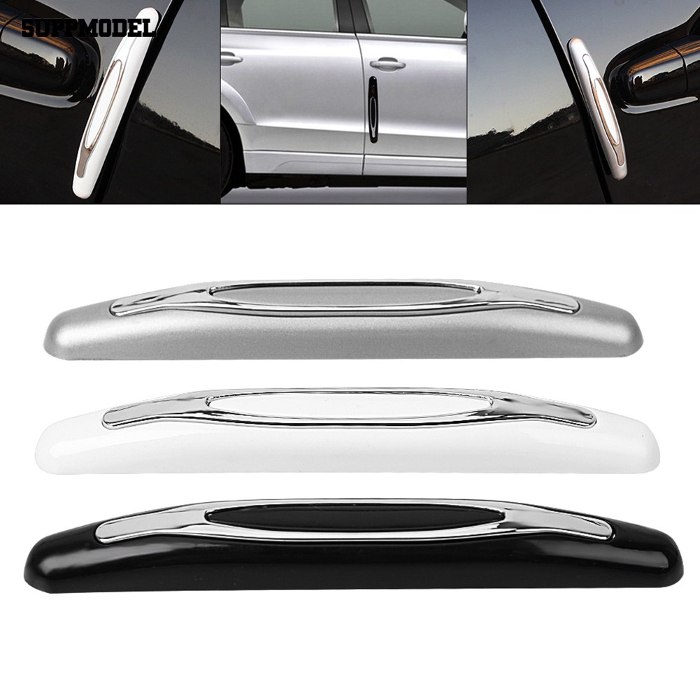 4Pcs Stiker Strip Pelindung Pinggiran Pintu Mobil Anti Gores