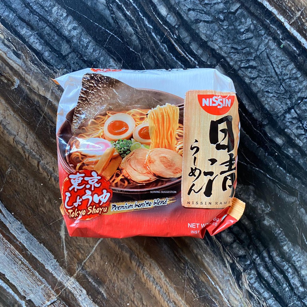 

Nissin Ramen Tokyo Shoyu/Hokaiddo Miso/Kyushu Black/Umakara Spicy