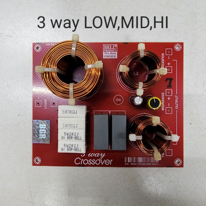 Crossover Pasif 3 Way Bell LOW, MID, HI