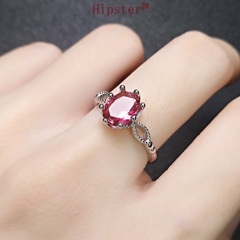 Hot Sale Exquisite Romantic Light Luxury Inlaid Amethyst Couple Ring